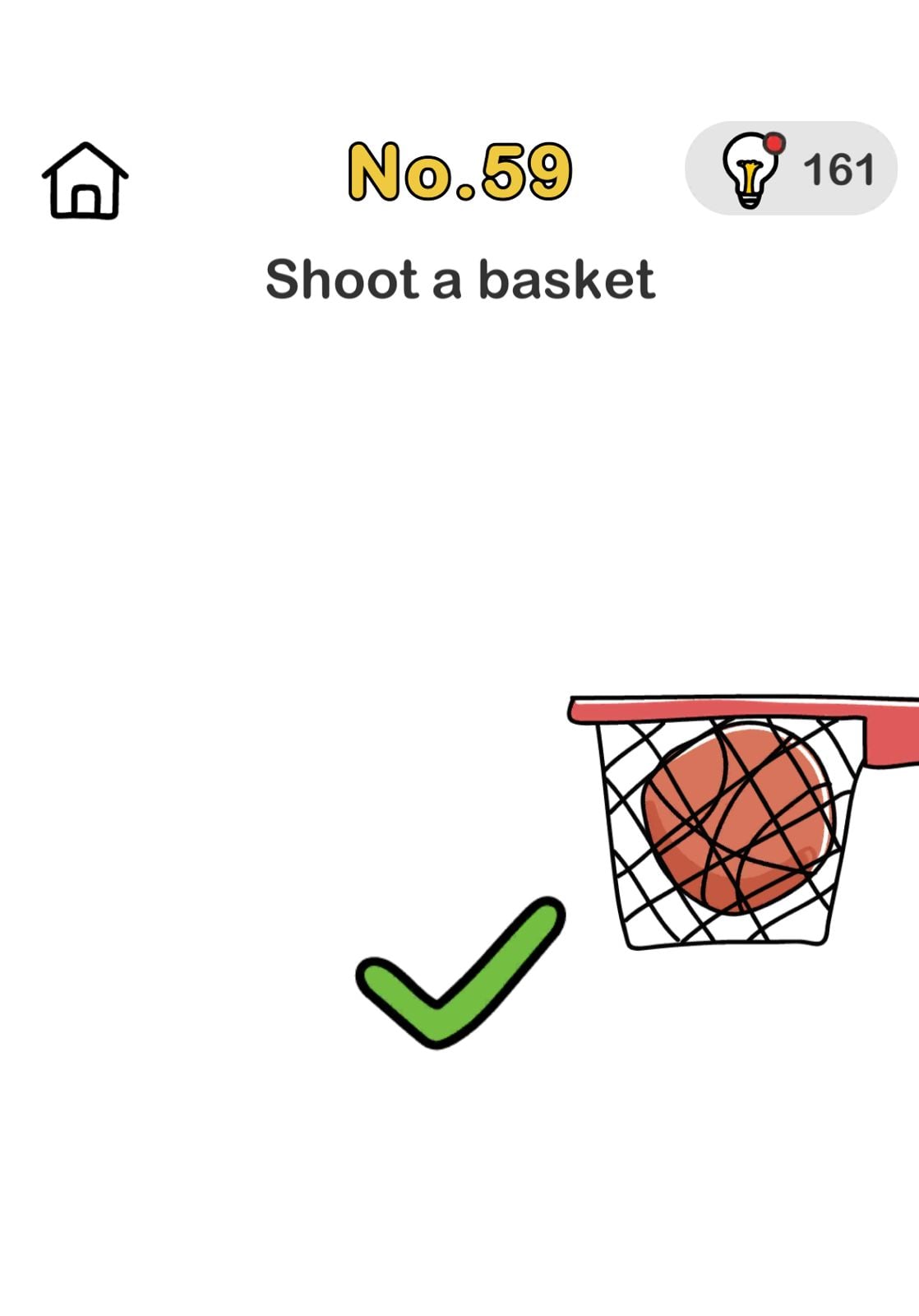 Brain Out No 59 Shoot a basket Answer