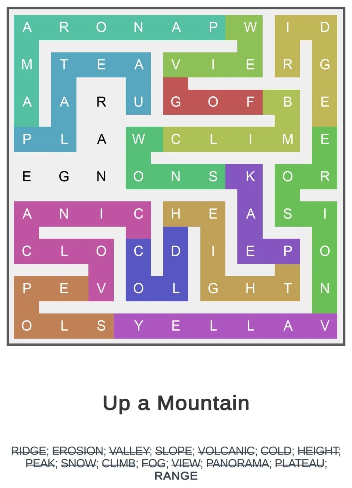 Puzzle Page Word Snake October 11 2023 Solutions