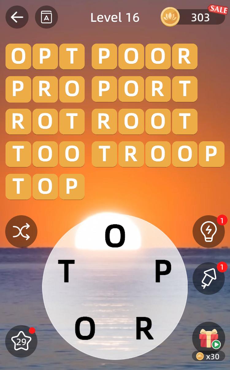 Zen Word Level 16 Answers