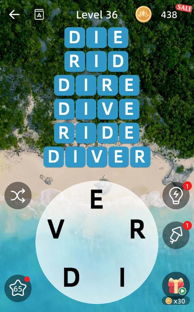 Zen Word Level 36 Answers