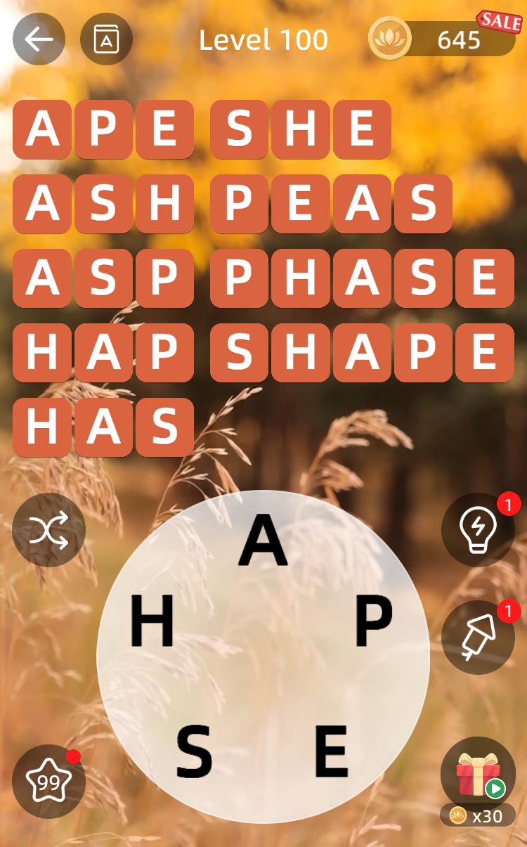 Zen Word Level 100 Answers