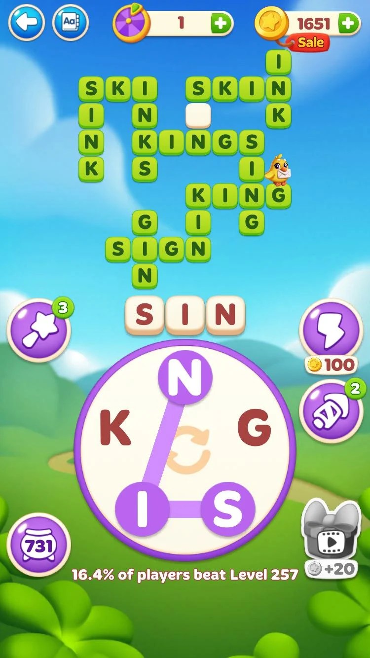 Word Spells Level 257 Answers