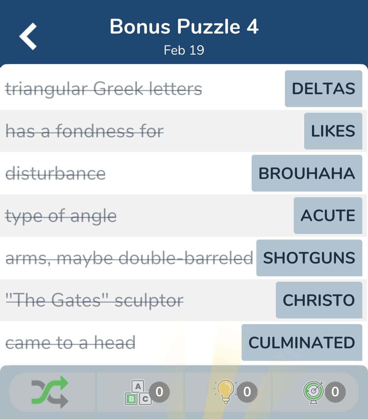 7 Little Words February 19 2024 Answers Answers all in one Page