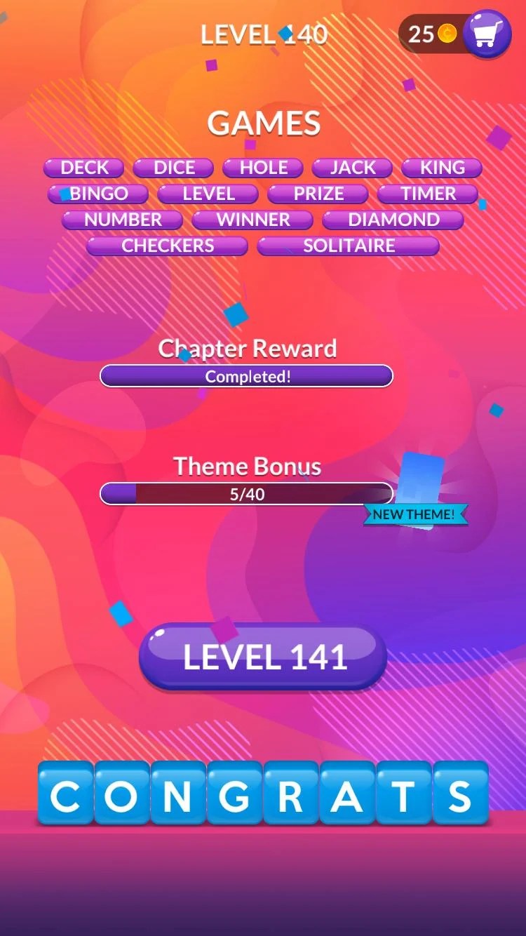 Word Stacks Level 140 Answers