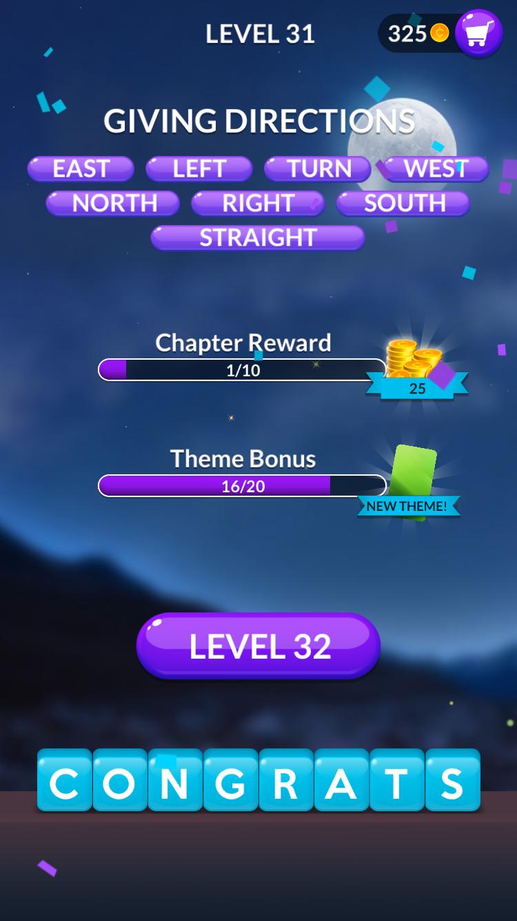 Word Stacks Level 31 Answers