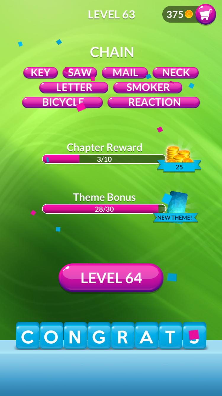 Word Stacks Level 63 Answers