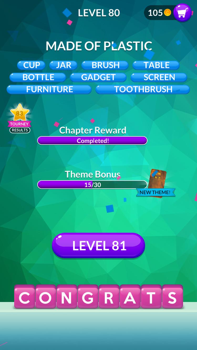 Word Stacks Level 80 Answers