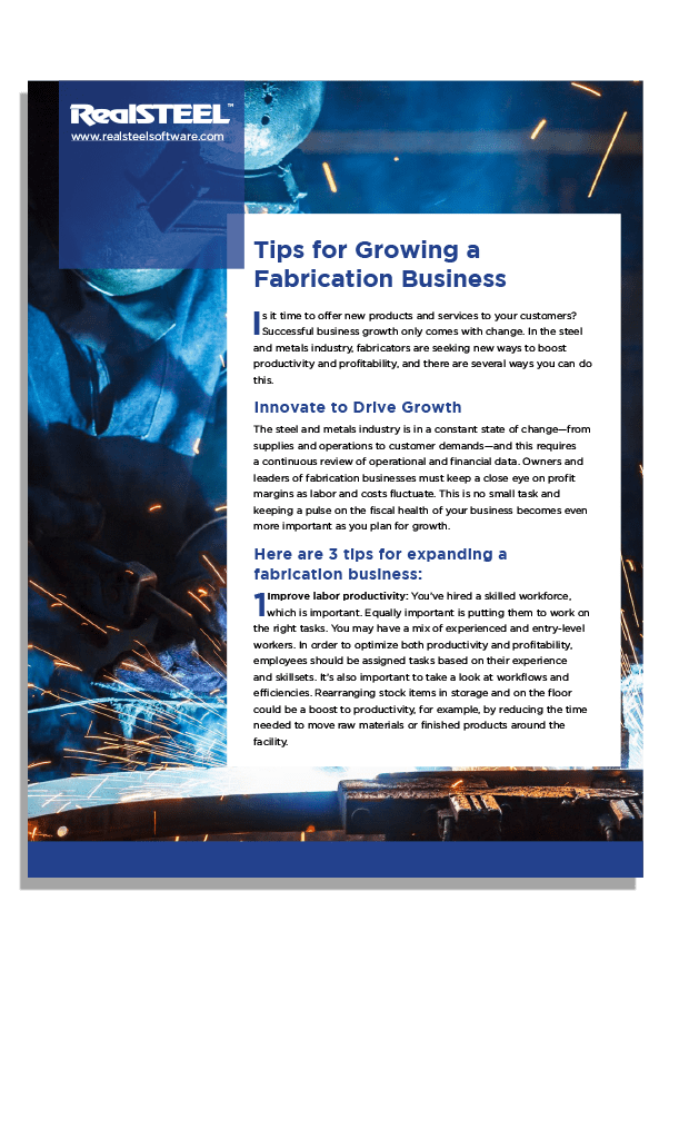 Steel Fabrication Management Resources RealSTEEL Software