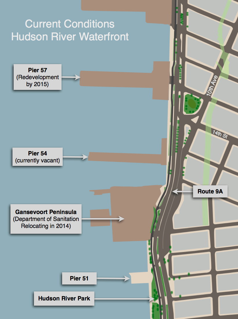Hudson River Park Map Real Transit