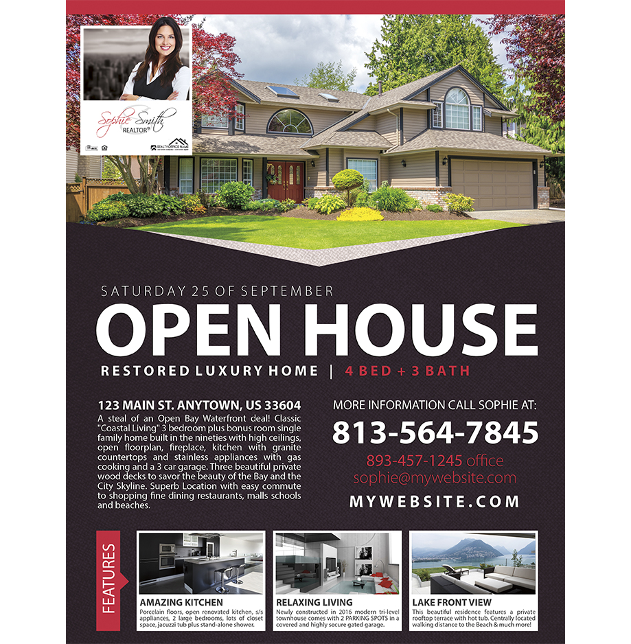Real Estate Flyer Ideas, Real estate Agent Flyer Ideas, Realtor Flyer Ideas