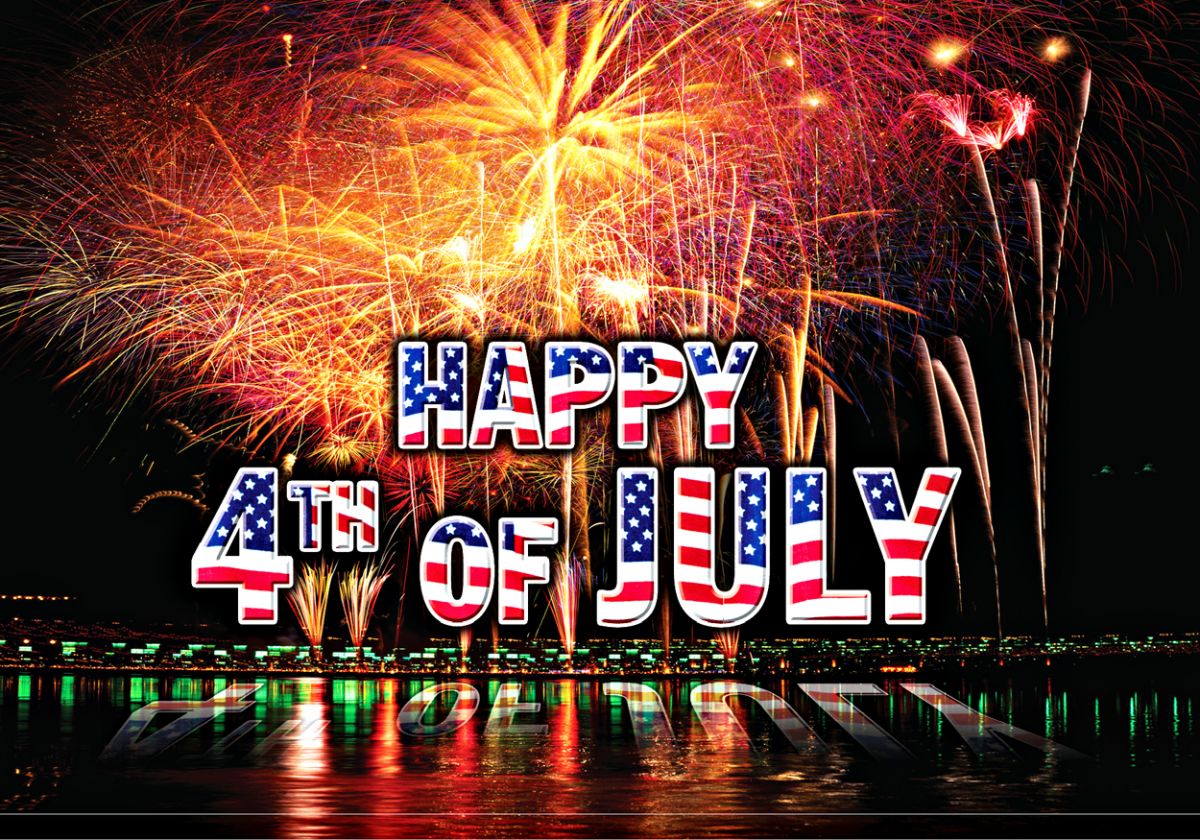 4th of July Postcards July 4th Scene