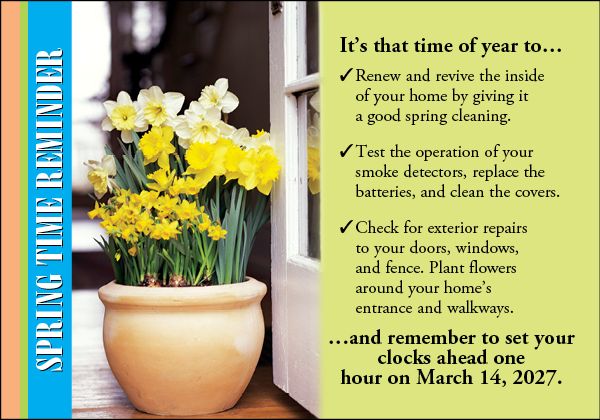 Daylight Savings Reminder Message Are You Ready To Spring Forward A