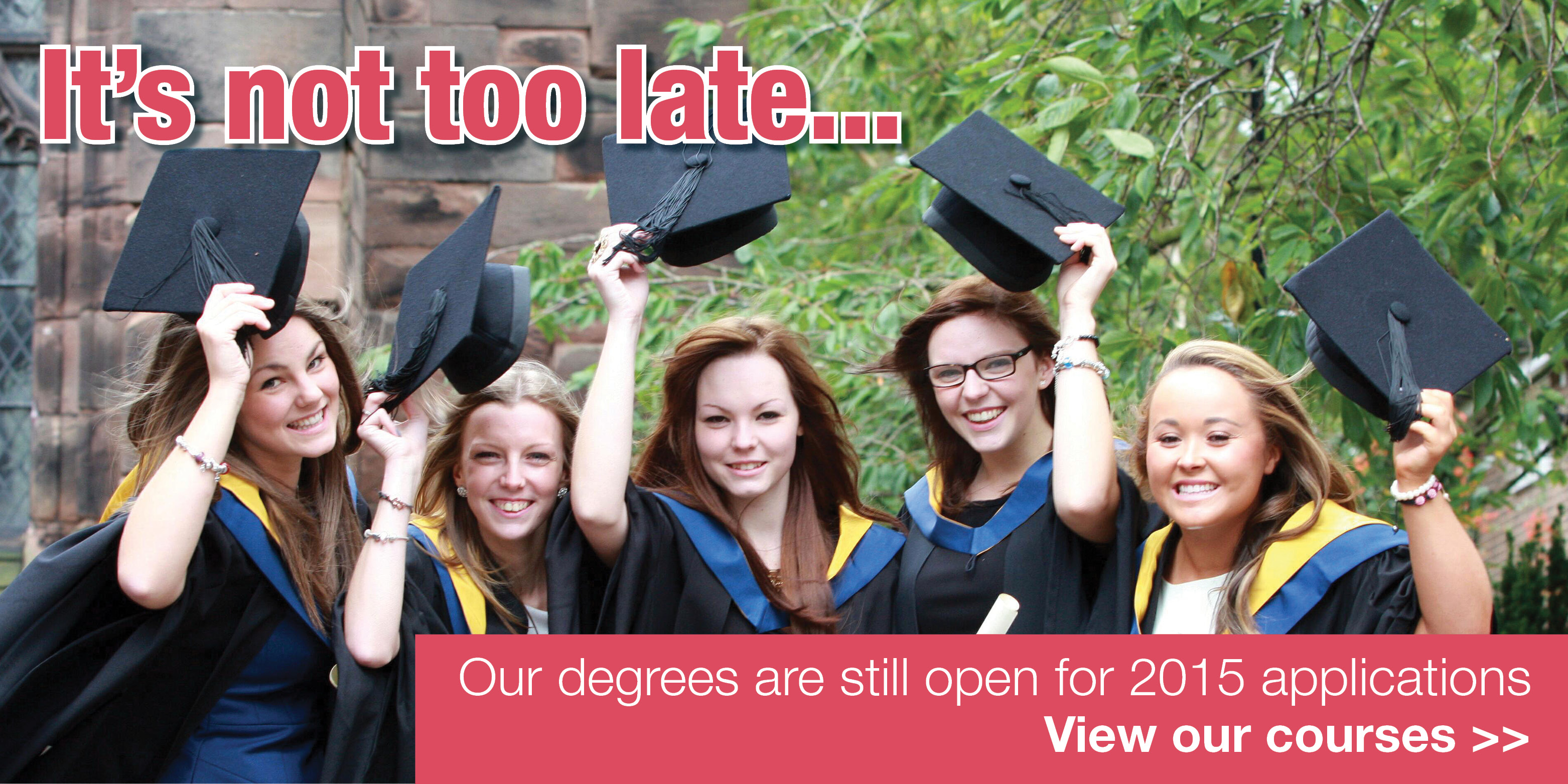 Higher Education degrees still open Reaseheath College