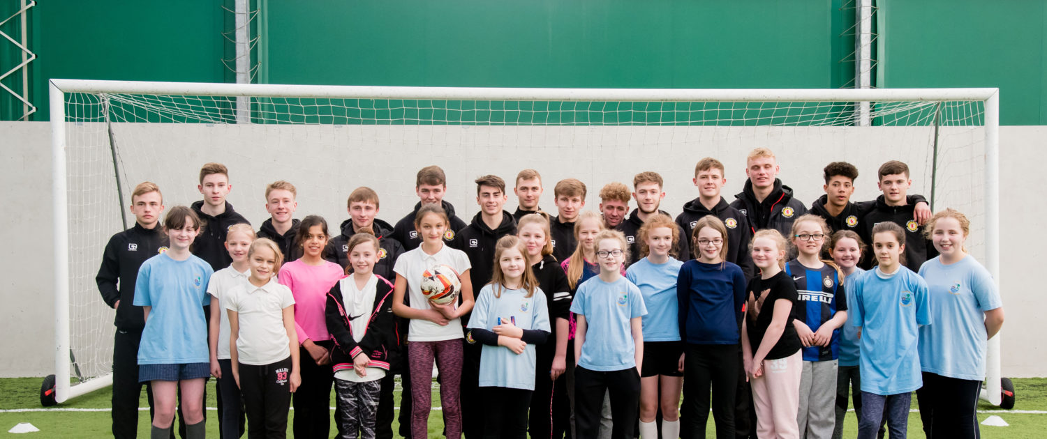 Nantwich pupils get top tips from Crewe Alex future stars Reaseheath College