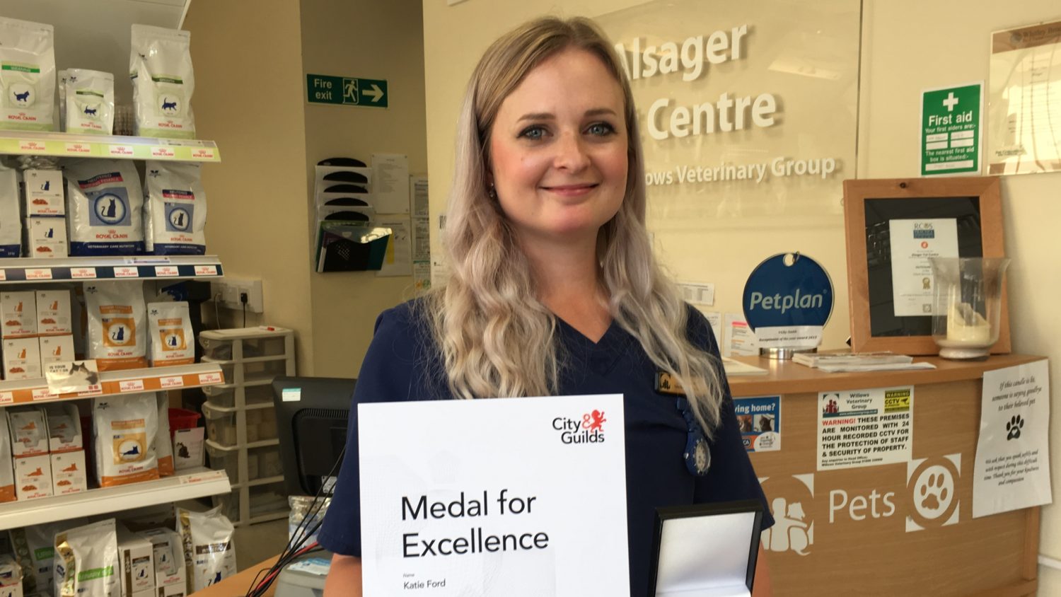 Veterinary Care Assistant wins prestigious C&G award Reaseheath College