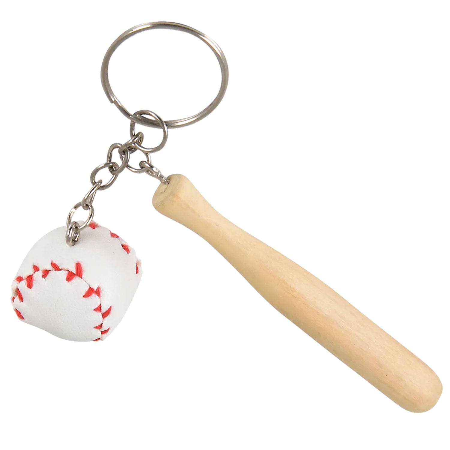 Baseball & Bat Keychains 12 Count Rebecca's Toys & Prizes
