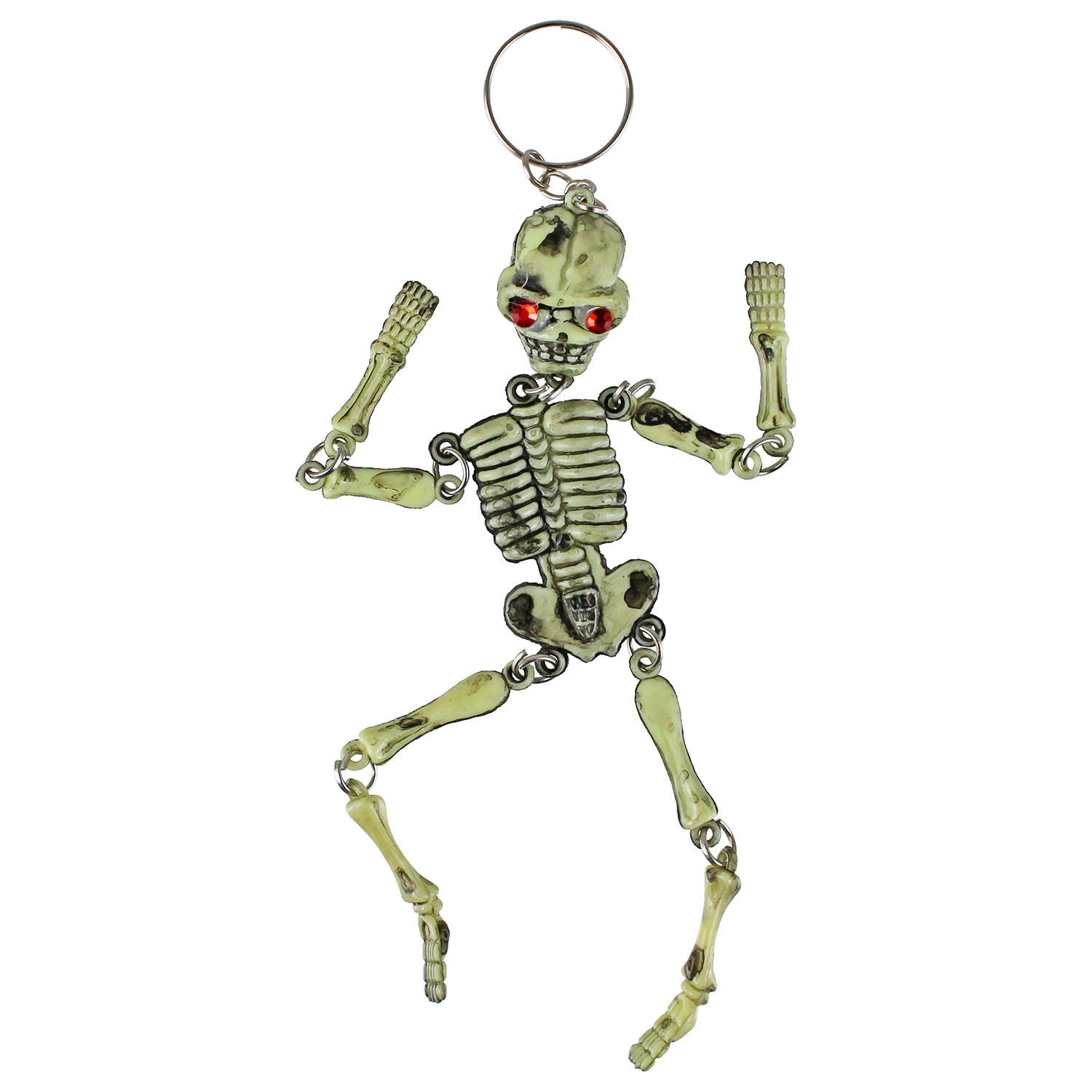 Jewel Eyed Skeleton Keychains 12 Count Rebecca's Toys & Prizes