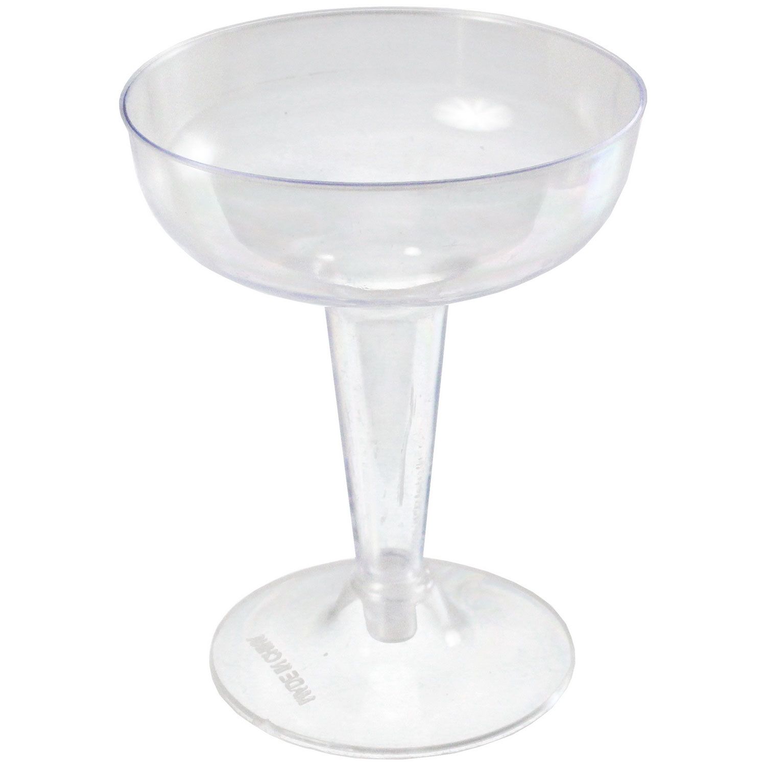 Plastic Champagne Glasses 4 Ounce 20 Count Rebecca's Toys & Prizes
