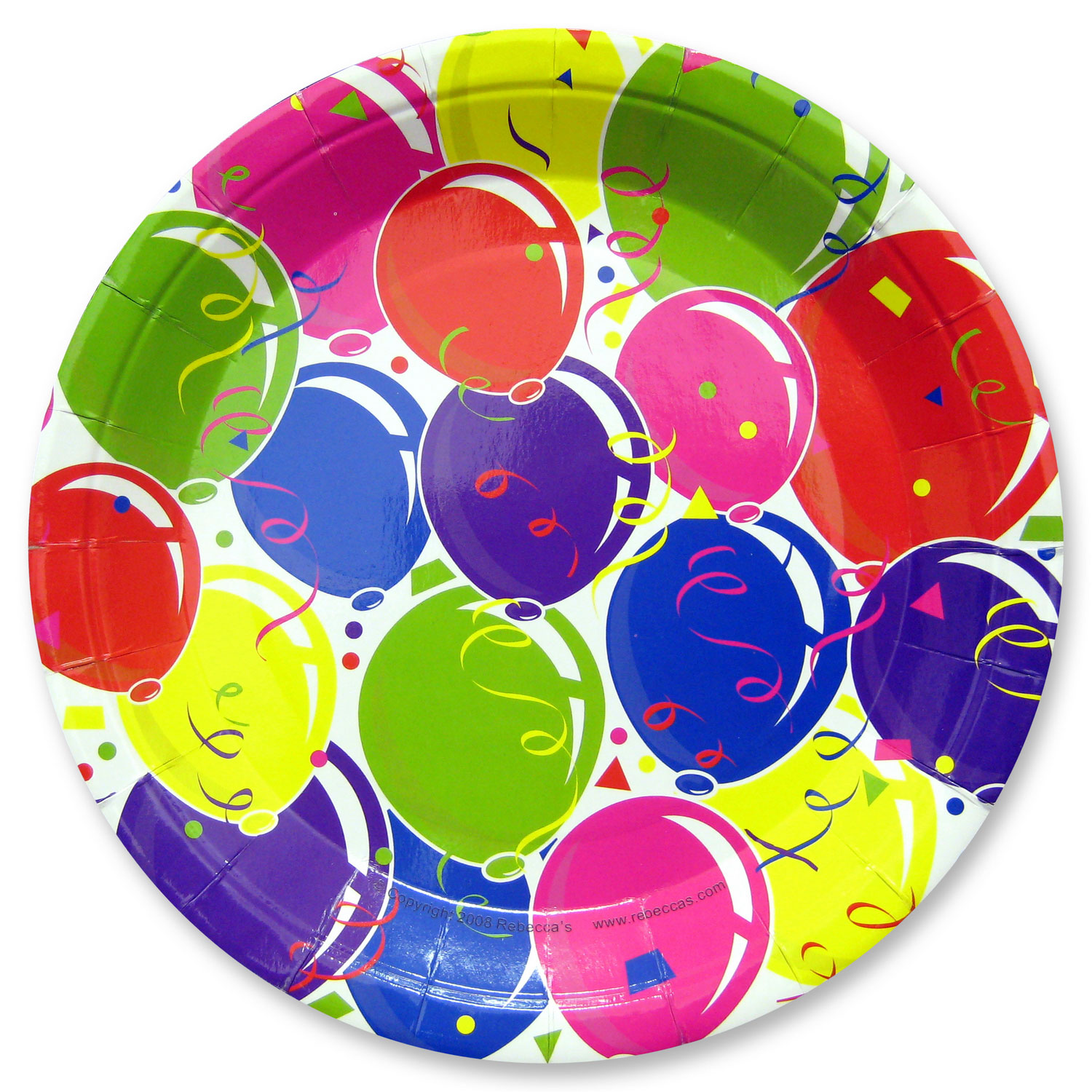 Balloon Party 9 Inch Plates 1,000 Count Rebecca's Toys & Prizes