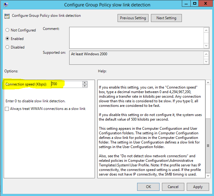 Group Policy Slow Link Detection Technical Blog REBELADMIN