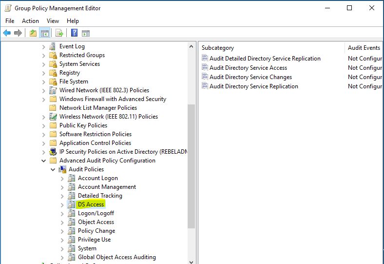 StepByStep Enabling Advanced Security Audit Policy via DS Access
