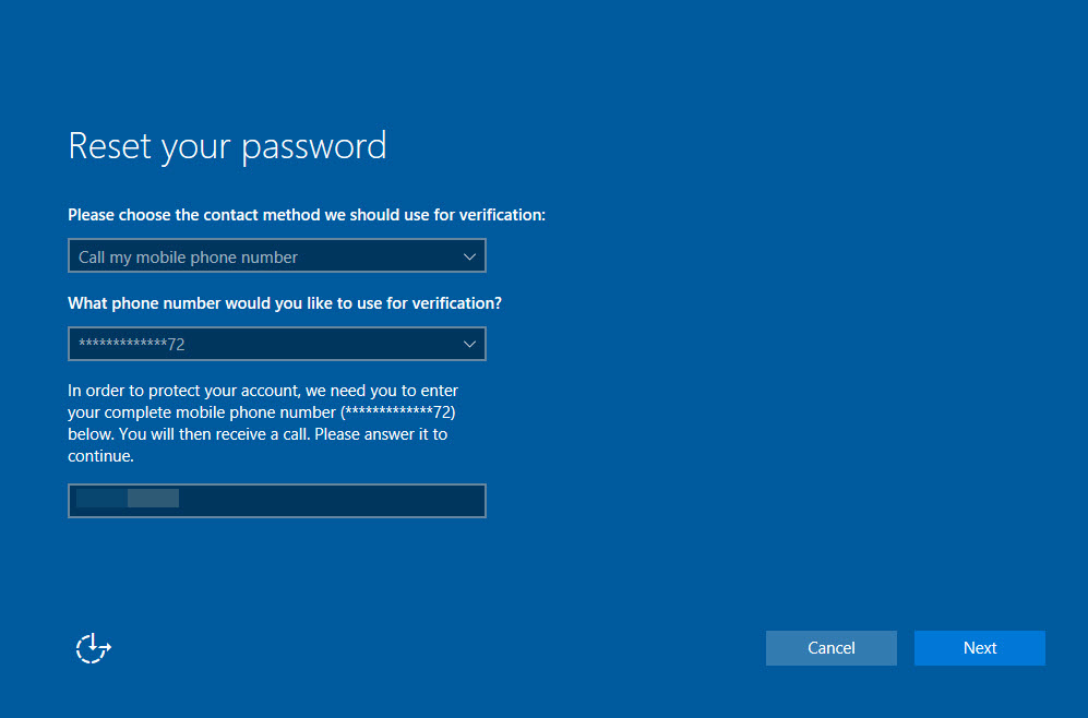 StepbyStep guide to reset user password on Azure AD joined windows 10