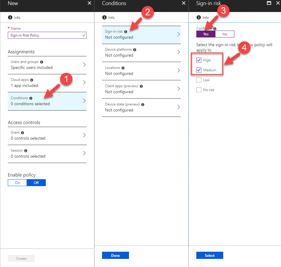 StepbyStep guide to configure riskbased azure