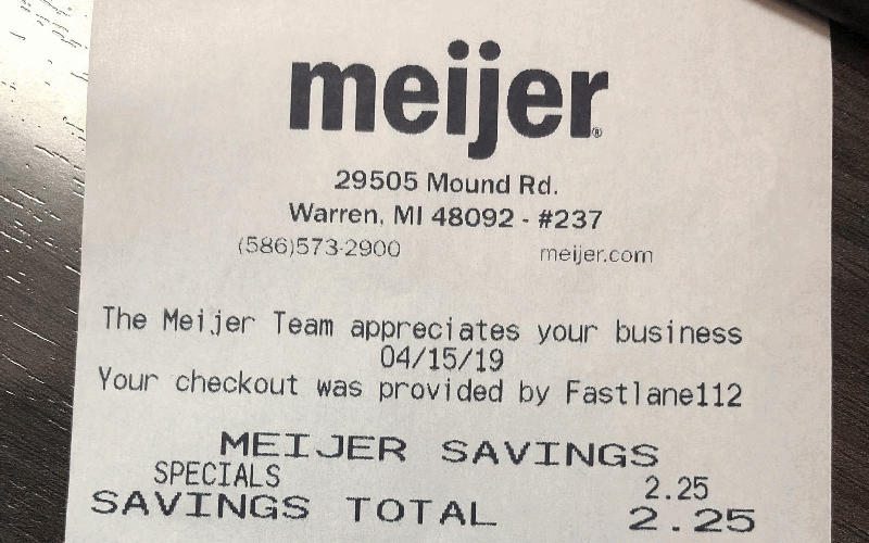 Meijer Receipt Font, Bill Font, Invoice Font, Dot Matrix Font