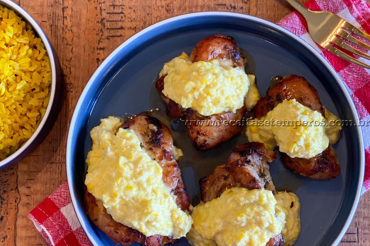 Receita de Frango ao creme de milho Receitas e Temperos