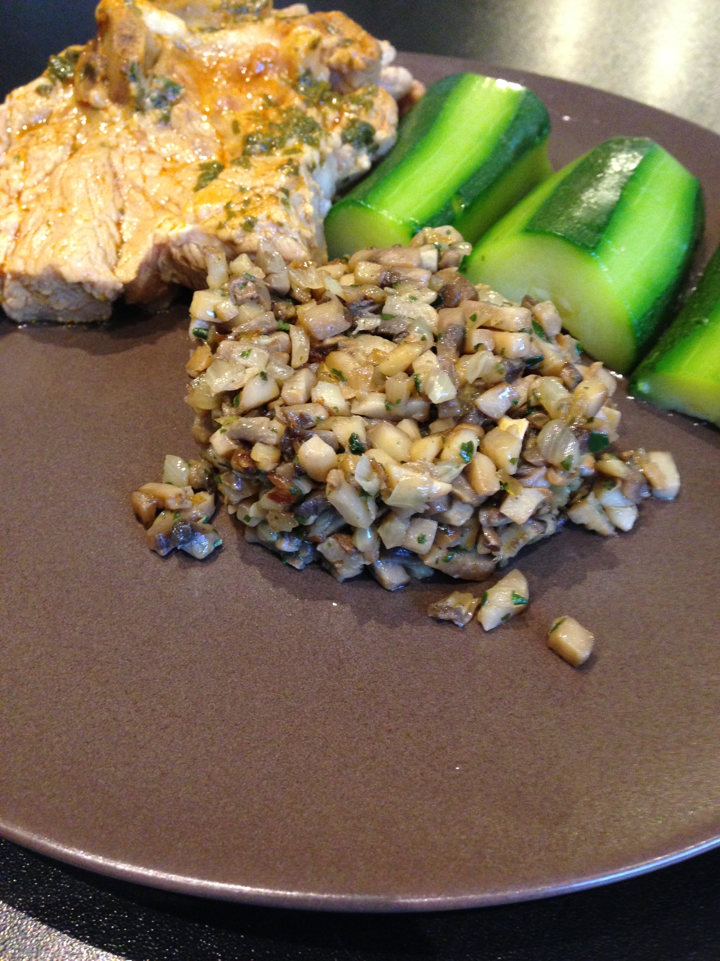 Duxelle de champignons Recettes de Delphine Dans ma cuisine rouge