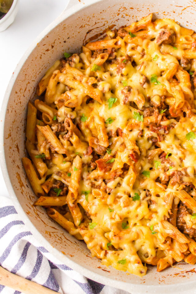 Bacon Cheeseburger Pasta Recipe Boy