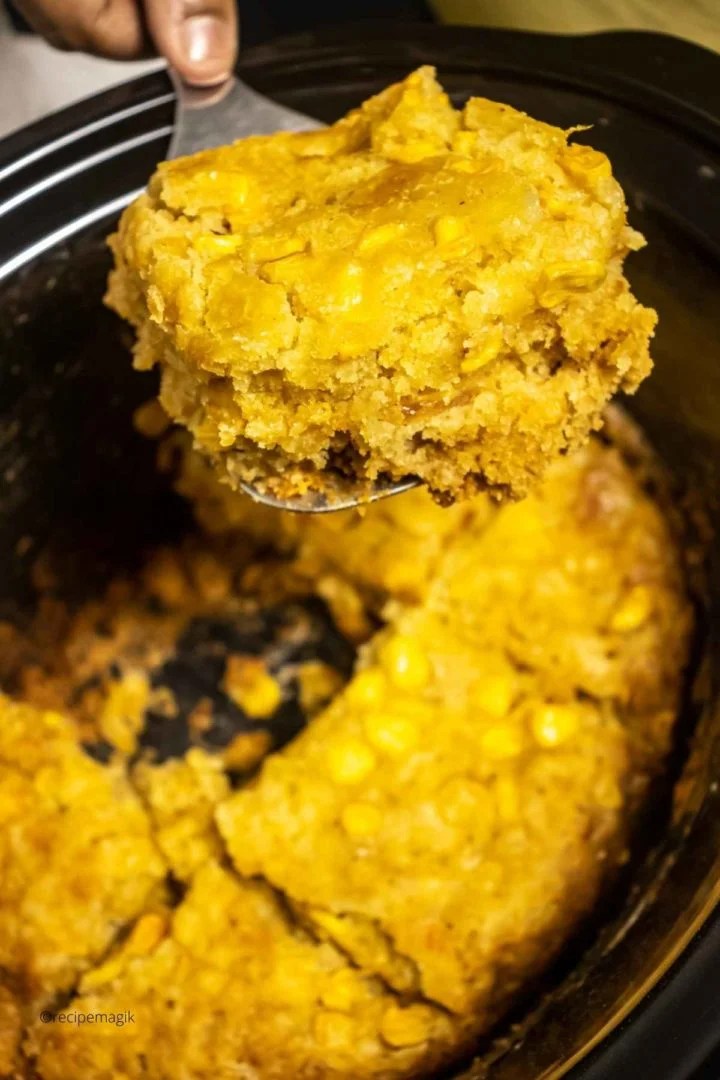 Sweet Corn Casserole {5ingredient} With Jiffy Mix In The Crockpot