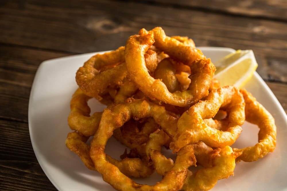 Flourless Truly Crispy Calamari Rings In The Air Fryer Recipe This