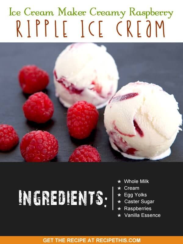 Raspberry Ripple Ice Cream Pots Raspberry