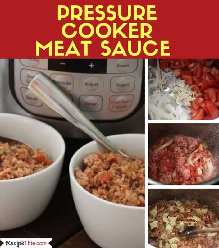 Pressure Cooker Meat Sauce (Instant Pot Bolognese