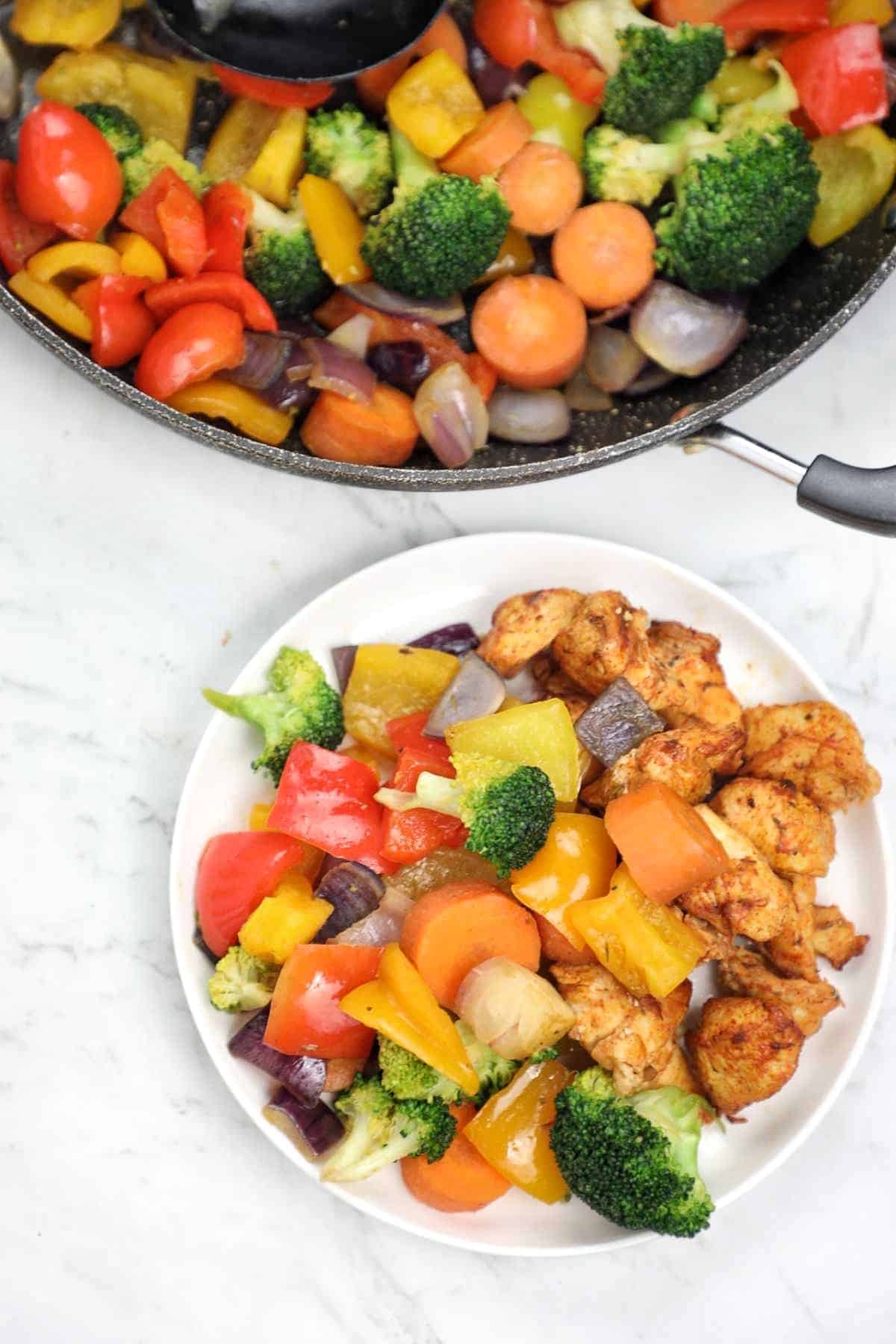 Pan Fried Vegetables Recipe Pan Roasted Vegetables Recipe Vibes