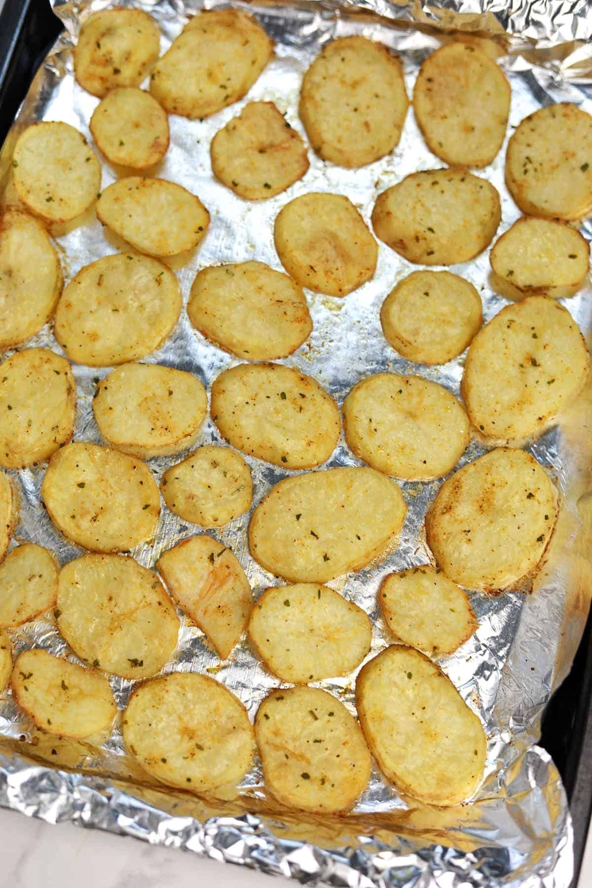 Baked Sliced Potatoes (Oven Baked Potato Slices) Recipe Vibes