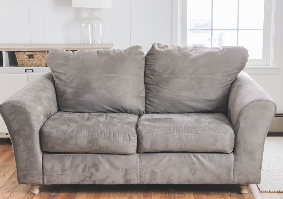 How To Reupholster A Leather Sofa With Attached Cushions