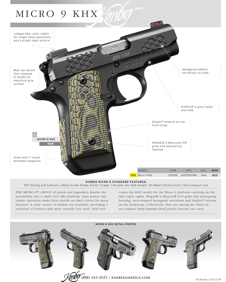 New Kimber Handguns For 2019 The Kimber EVO SP, K6s DASA, And Kimber