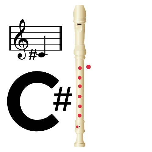 🥇C Sharp on Recorder 🥇 How to play it! 【SONGS】