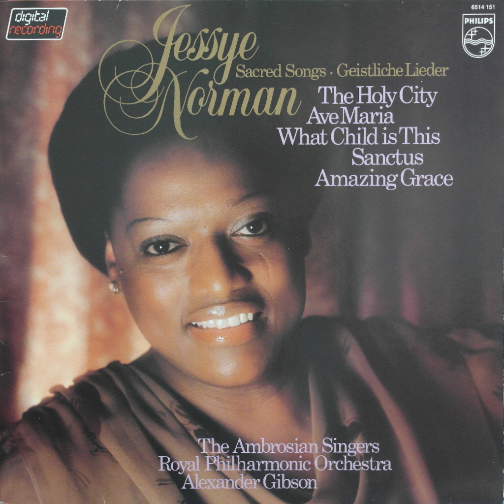 Jessye Norman, Sacred Songs (The Holy City, Amazing Grace …etc