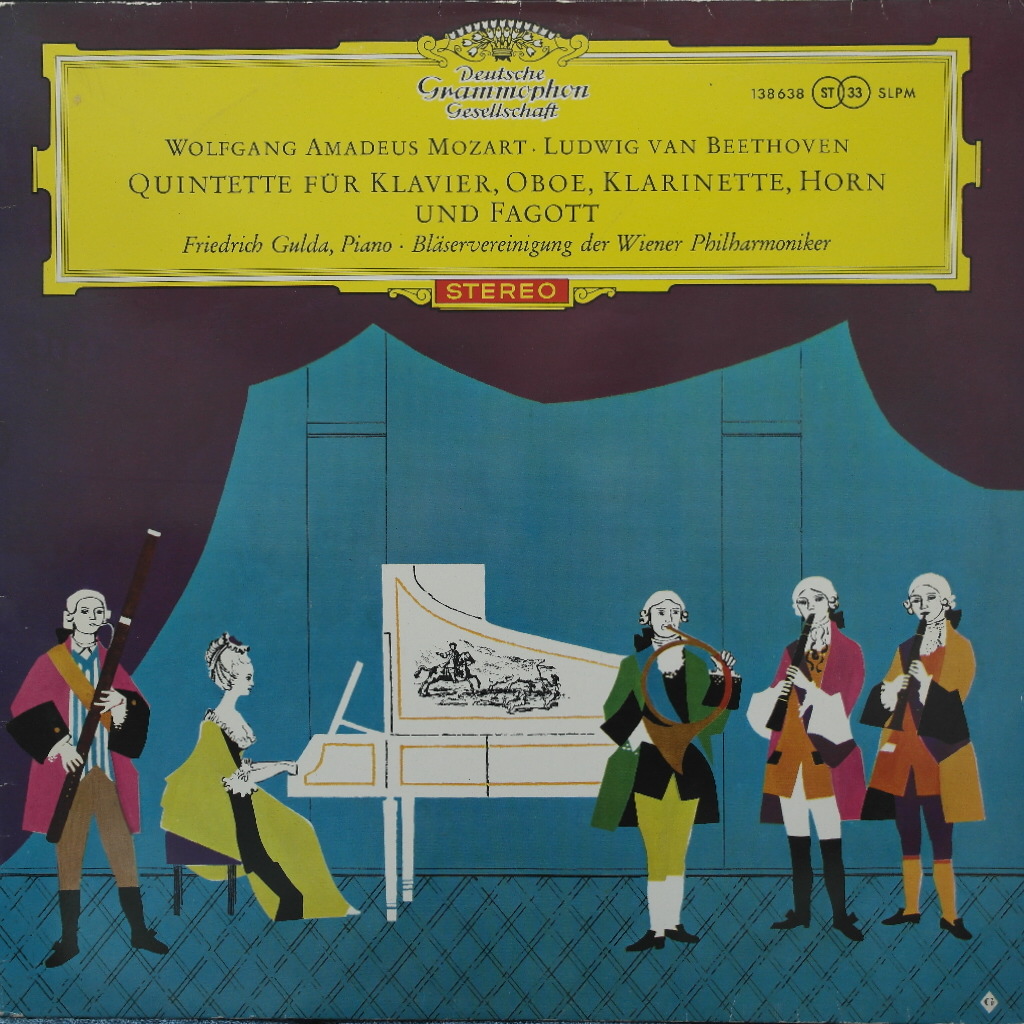 Mozart Quintet for Piano, Oboe, Horn & Bassoon Record Player