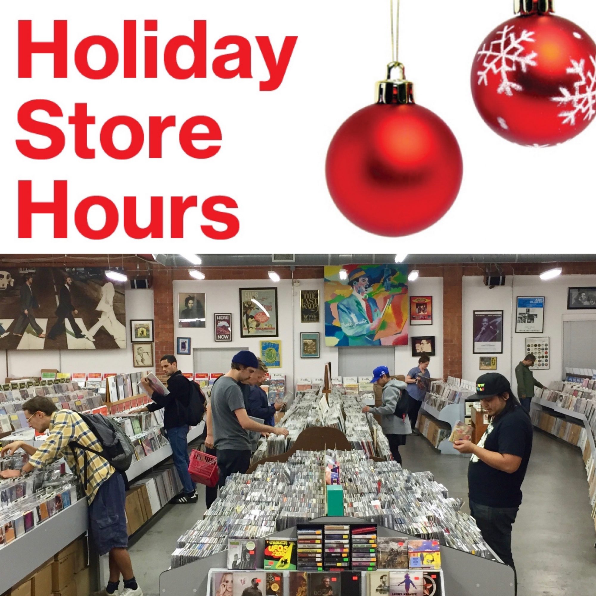 Holiday Hours Record Surplus Gifts, Vinyl Records, CDs, DVDs Record