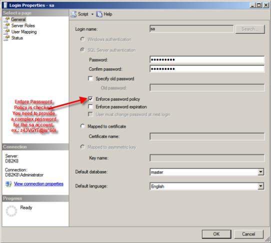 Change MS SQL Server Password in SQL Server 2012/2008(R2)/2005