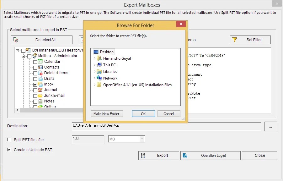 How to Export a Disconnected Exchange Mailbox to Outlook PST?