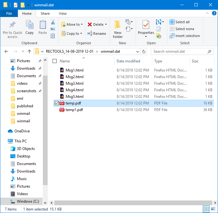 Winmail.dat to PDF Converter Best Tool to Convert Winmail DAT TNEF