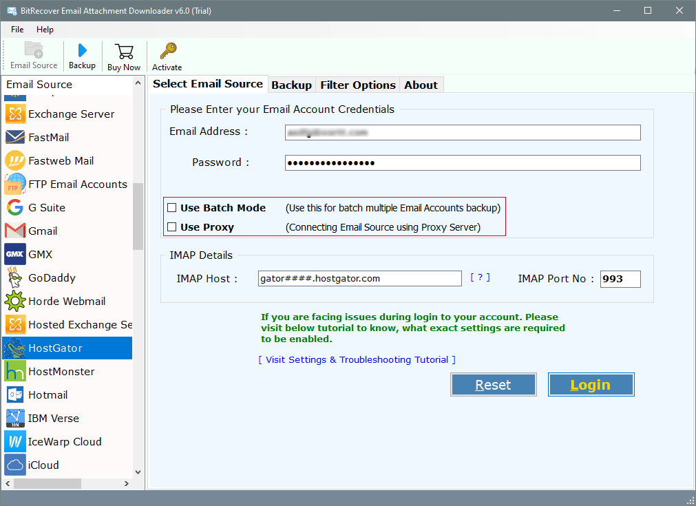 Need help setting up Outlook email from HostGator server