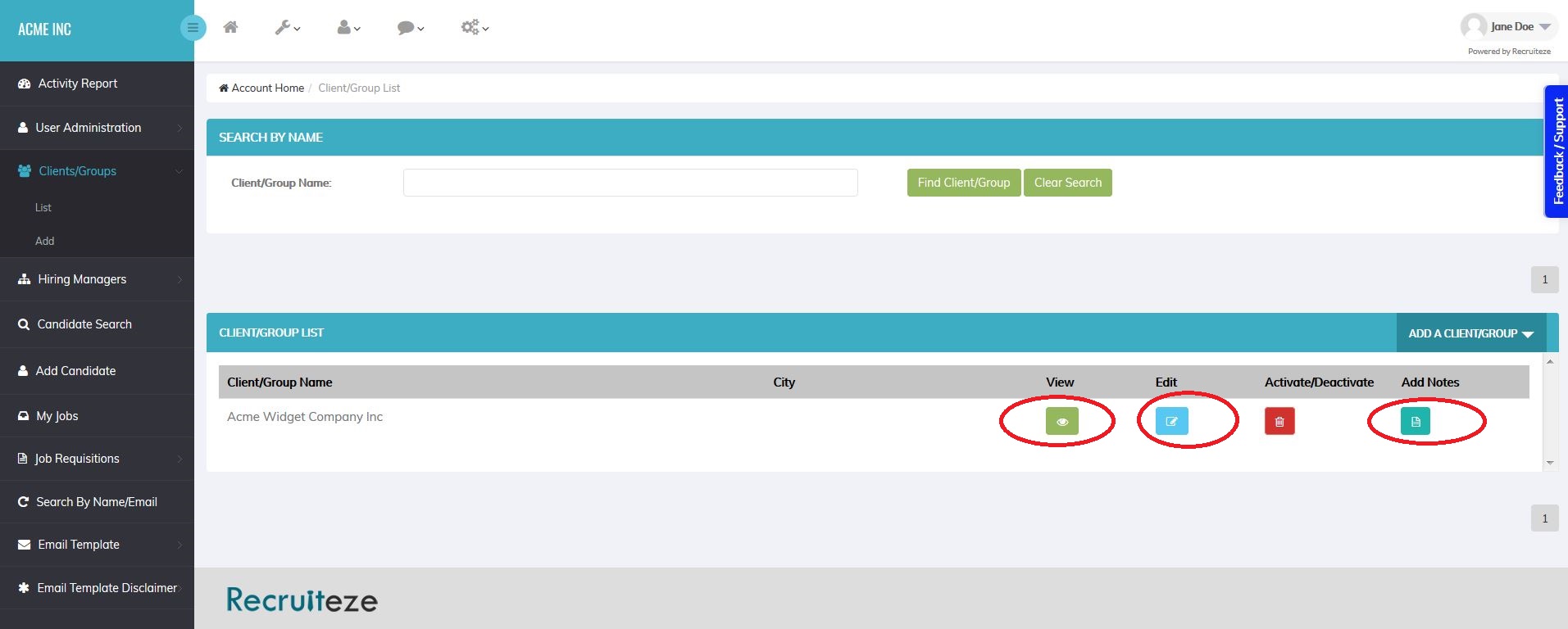 Recruiteze Online Applicant Tracking System Client List Recruiteze