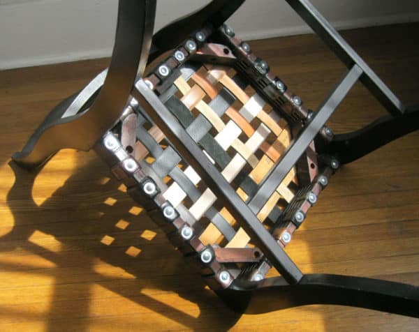 Woven Belt Chair • Recyclart