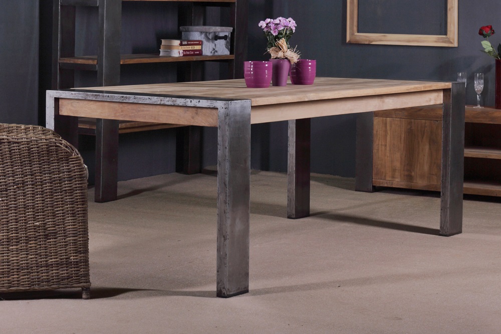 HERACLES DINING TABLE » Reclaimed Teak Furniture PERMATA FURNI